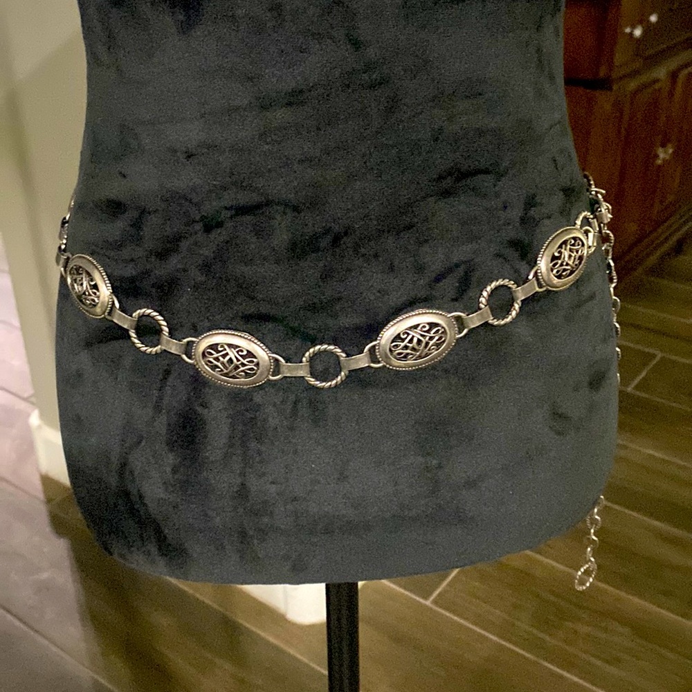 Silver concha belt